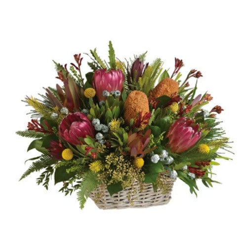 TABULUM - native flowers arranged in a basket