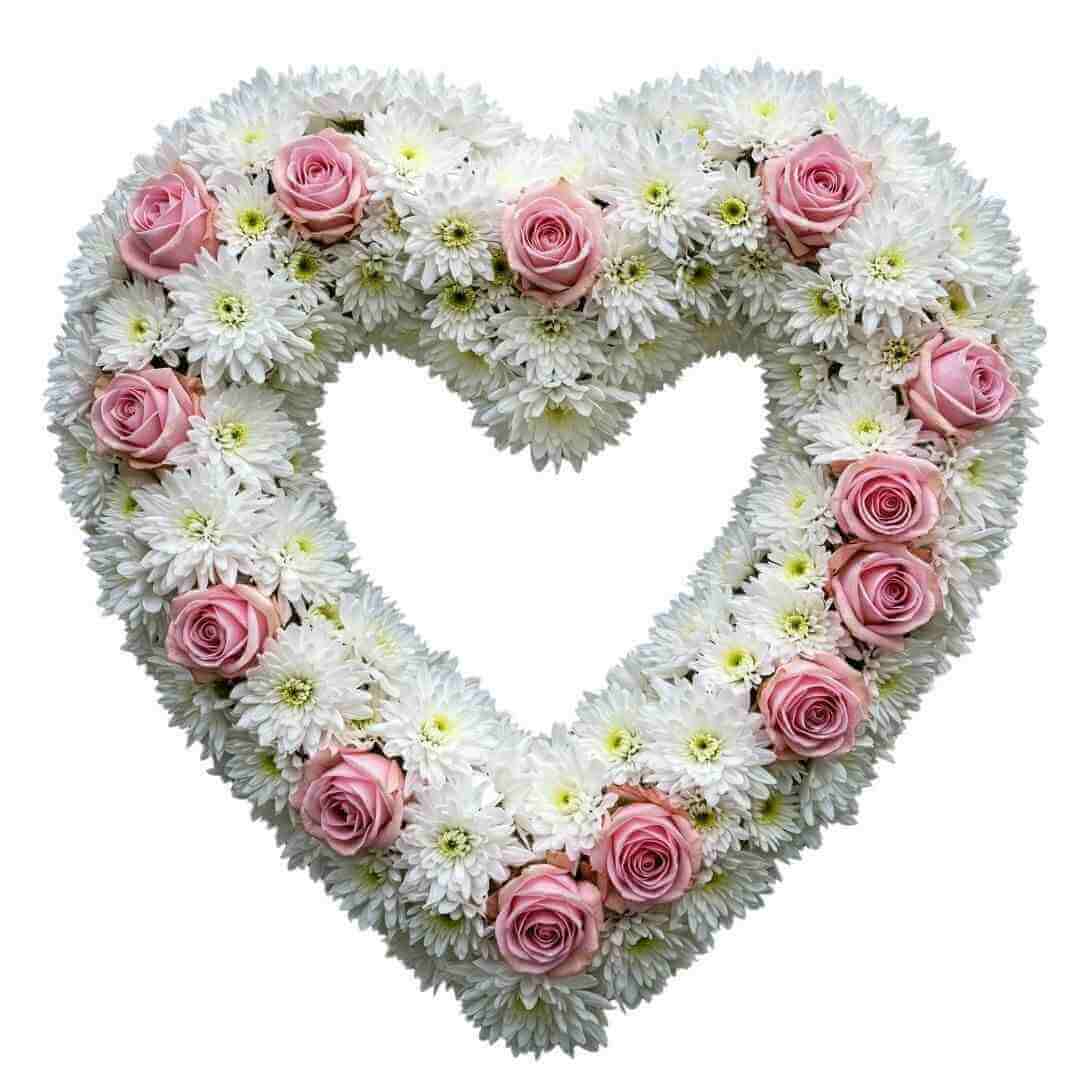 Heartfelt pink heart wreath