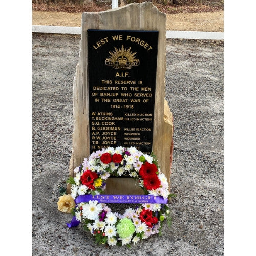 Remembrance Day Wreath at Banjup