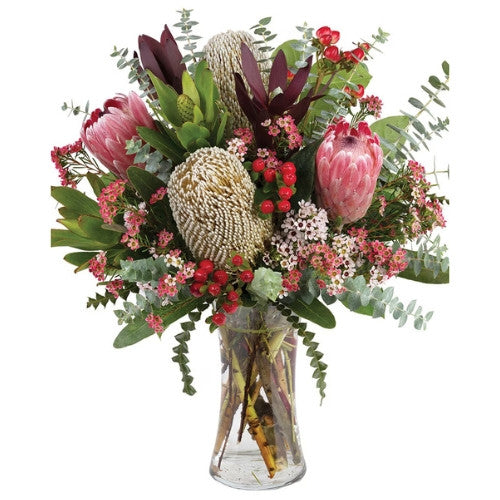 MEDIKA - native f;lowers in vase - Spearwood Florist