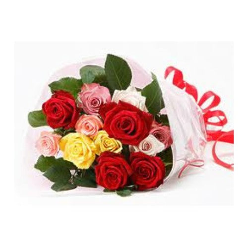Bunch Of Mix Roses from - Spearwood Florist