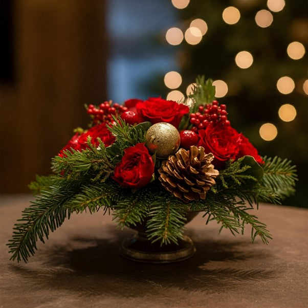 Christmas flower arrangement