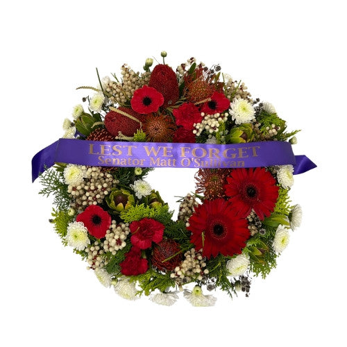 Anzac Day Wreath for senator