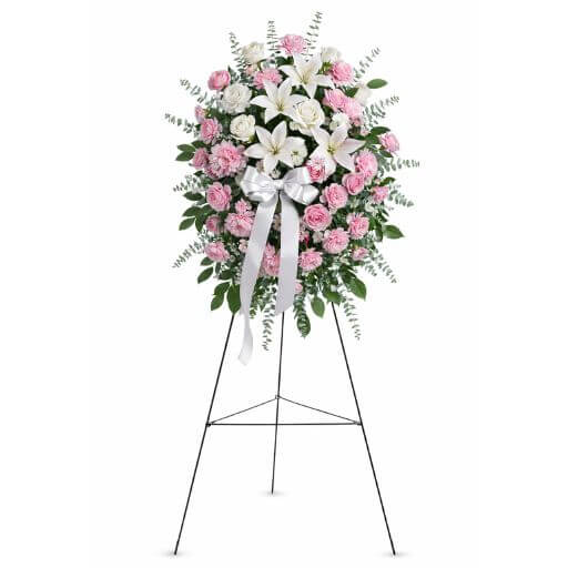 Pink and White Tribute Spray
